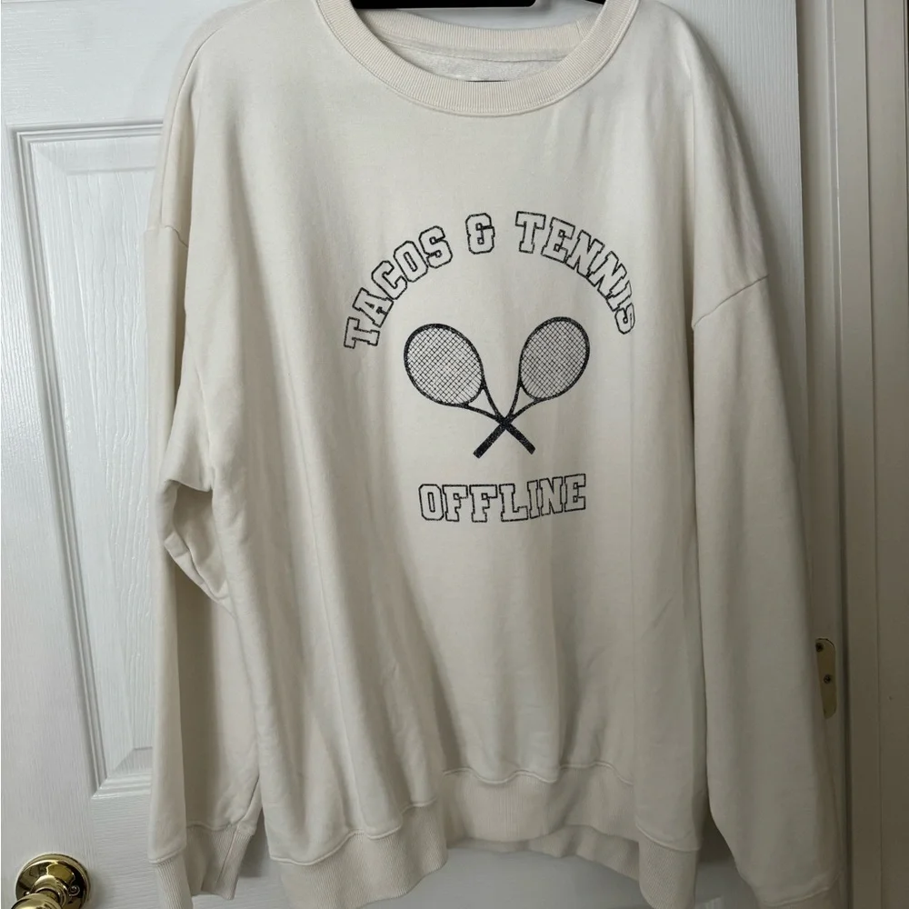 NWT Tacos and Tennis Sweatshirt - Picture 1 of 2
